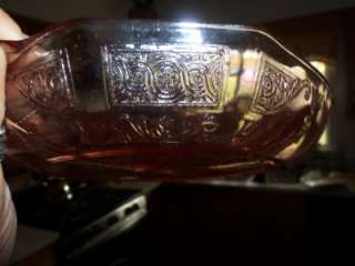   1931 1935 PINK DEPRESSION GLASS 4 PART RELISH DISH ROSE PATTERN  