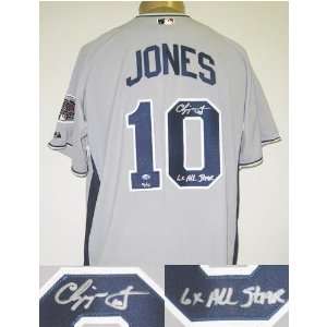  Autographed Chipper Jones Jersey   Authentic Sports 