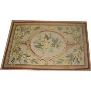   and D Oriental Rug 5950 2.10 ft. x 4.4 ft. Hooks and Needlepoints Rug