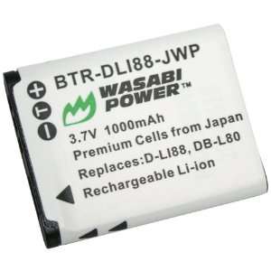  Wasabi Power Battery for Sanyo DB L80 (1000 mAh, 3 YR 