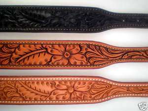 Martin Hand Tooled Western Belt, Floral, 1 1/2 Tapered  
