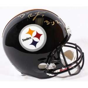  Ben Roethlisberger Autographed Helmet w/ Big Ben   Replica 