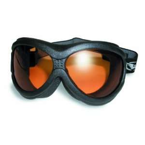  Big Ben Goggles Matte Black Frame Orange Tint Lenses 