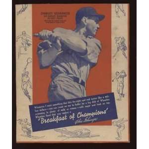  1936 Wheaties Baseball HOFER Charlie Gehringer   Sports 