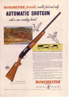 Winchester Model 50 SHOTGUN 1954 Sports Illustrated AD  