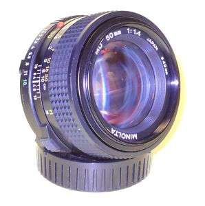 Minolta MD 50mm 11,4 lens in extremely good condition  
