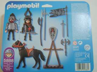 Playmobil #5888 KNIGHTS w/Weapons & Horse Playset 28pc  