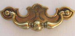 Vintage Solid Brass Federal Antique Style Drawer Pull Handle CANADA 