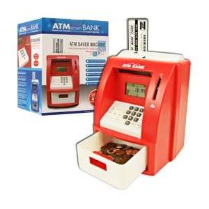  Deluxe ATM Toy Bank w/ ATM Card Red. Product Category 