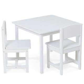 Kidkraft Kids Aspen Wood Table & 2 Chair Set White  