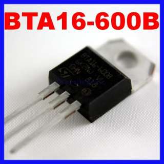 20 x BTA16 600B BTA16 600 Triac SGS THOMSON 600V 16A    