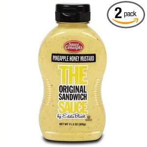 THE Original Sandwich Sauce Pineapple Honey Mustard 11.5 oz 2 pack 