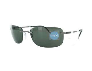 NEW Silhouette 8639 60 6150 Polarized Green Sunglasses  