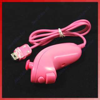 Nunchuck + Wiimote Remote Controller for Wii Pink Skin  