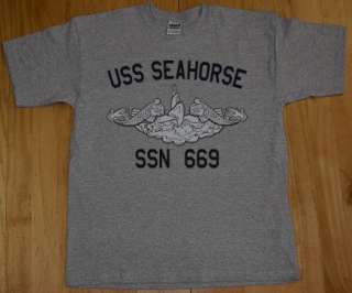 US Navy USS Seahorse SSN 669 Submarine T Shirt  