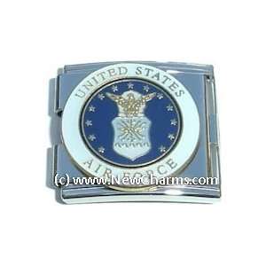   United States Airforce Italian Charm Bracelet Jewelry Link Jewelry