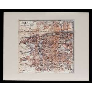  Vintage Reproduction Map of Prague