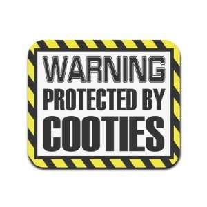  Warning Protected By Cooties Mousepad Mouse Pad