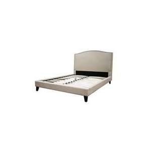  Aisling Cream Fabric Platform Bed King Size