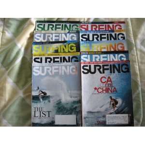  10 Issues of Surfing Magazine 2008 & 2009 