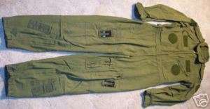 CANADIAN MILITARY OD NOMEX FLIGHT SUIT SIZE 7038  