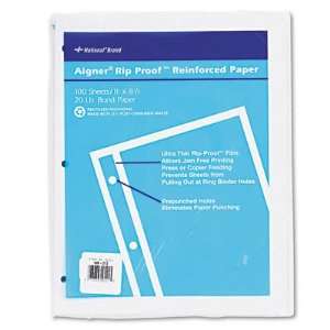  Rip Proof 20 lb Reinforced Filler Paper Unruled 11 x 8 1/2 