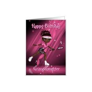  Granddaughter Birthday Card Tennis Player   Tweens & Teens 