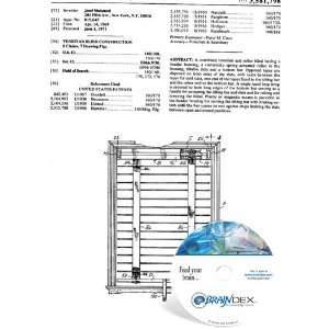  NEW Patent CD for VENETIAN BLIND CONSTRUCTION Everything 