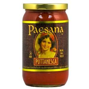 Paesana Puttanesca Tomato Sauce Enriched With Mediterranean Olives 