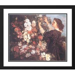 Courbet, Gustave 23x20 Framed and Double Matted The Trellis  