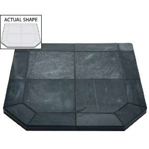   48 x 54 Gray Slate Wall Hearth Pad from the Natural