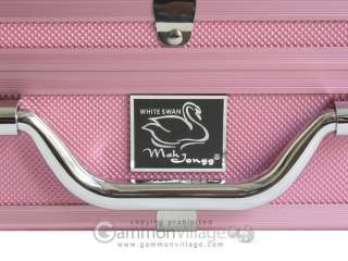White Swan Mah Jongg (Ivory Tiles   Aluminum Case   Pink)   Brand New 