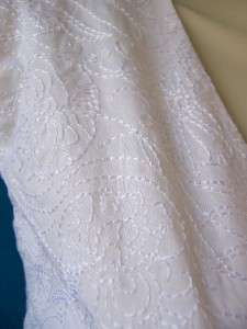 LILLY PULITZER WhiteSkyla VNeck Embroidered Cotton Versatile Dress 6 