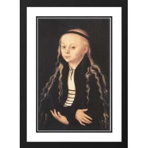 Cranach the Elder, Lucas 18x24 Framed and Double Matted Portrait of a 