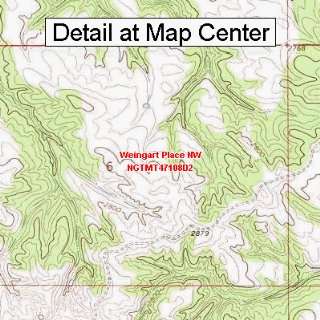 USGS Topographic Quadrangle Map   Weingart Place NW, Montana (Folded 