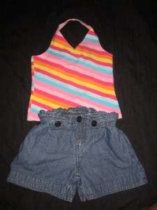 19p. GAP DISNEY TODDLER BABY GIRL 5T SHORT JEAN SPRING SUMMER CLOTHES 