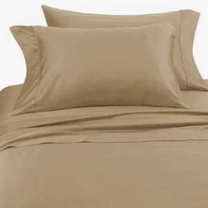  Solid Taupe Hotel Spa Collection 300TC Sheet Set