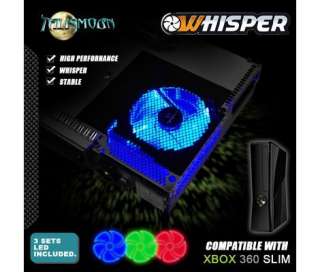 Xbox 360 Slim Whisper Internal Cooling Fan Red/Green/Blue LED 