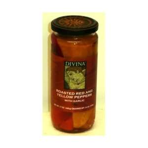 Divina Roasted Red and Yellow Peppers  Grocery & Gourmet 