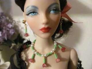 Jewelry Set Gene Marshall Tonner Tyler Madra Doll Pink Flower Necklace 