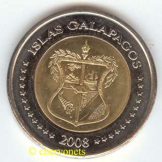 Galapagos Islands 2 dollars 2008