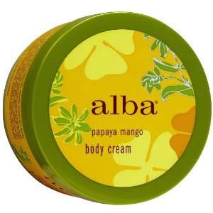 Alba Botanica Papaya Mango Body Cream, 6.5 Ounce Jar
