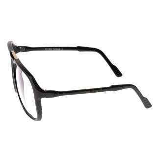 Nerd Retro Oversize Squared Plastic Aviator Clear Lens Glasses 2949 