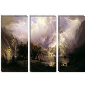  View of Rocky Mountains by Albert Bierstadt Canvas 