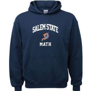  Salem State Vikings Navy Youth Math Arch Hooded Sweatshirt 