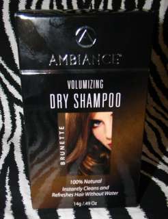 NIB Ambiance Volumizing Dry Shampoo Brunette Tinted Powder 100% 