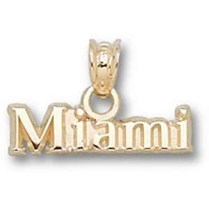  Miami Red Hawks 3/16in 14k Charm/14kt yellow gold Jewelry