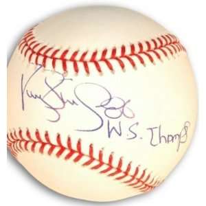  Darryl Strawberry Autographed Baseball With Inscription 