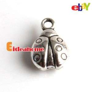Fashion 90x Ladybird Tibetan Silver Alloy Charms Pendants 140184 Free 