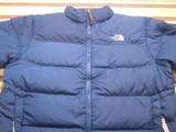 Boys The North Face Nuptse 550 Goose Down Puffer Puffy Jacket Blue X 